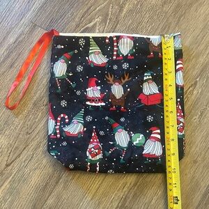 Homemade Festive Gnome Reusable Car Trash bag.